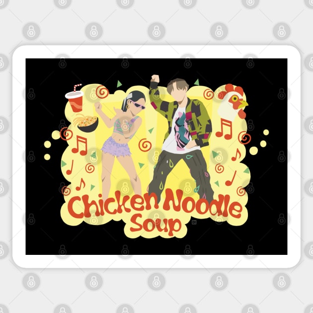 Chicken Noodle Soup J-Hope and Becky G Sticker by DaphInteresting